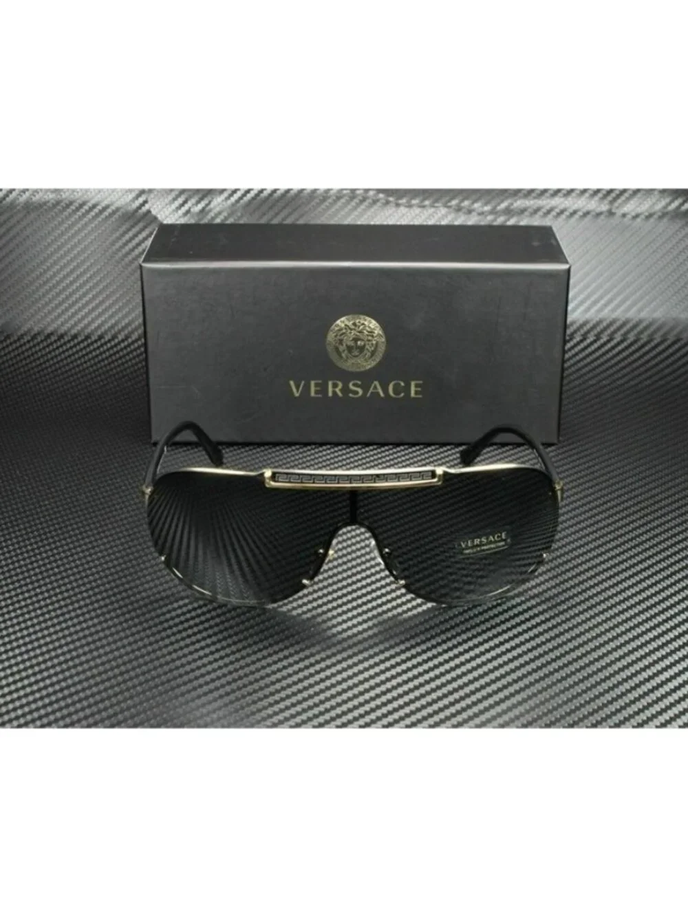 New Versace Men  Black Sunglasses  40- 140-